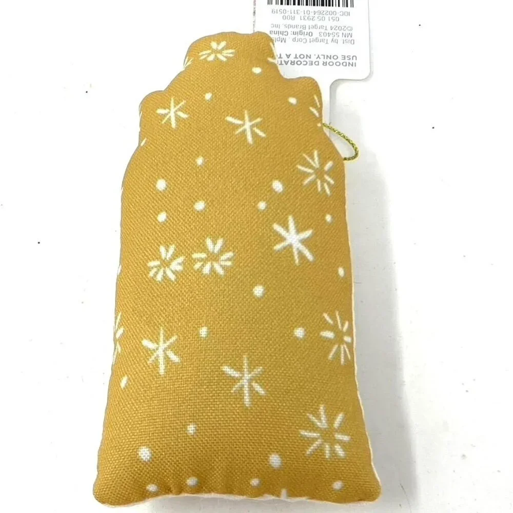 Target Fabric House with Red Door Christmas Tree Ornament Cream Wondershop™